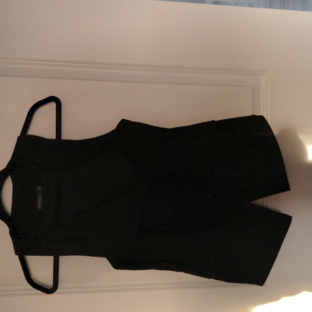 Black wool vest